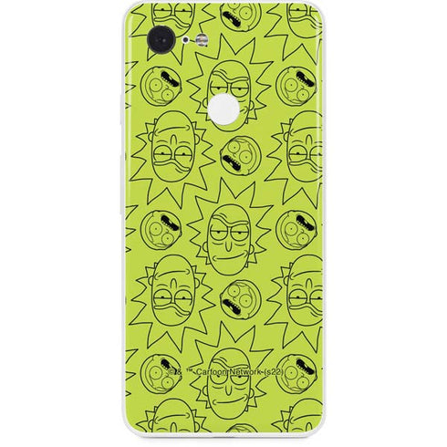 Adult Swim Rick and Morty Rick and Morty All Over Print Google Pixel 3 Skin